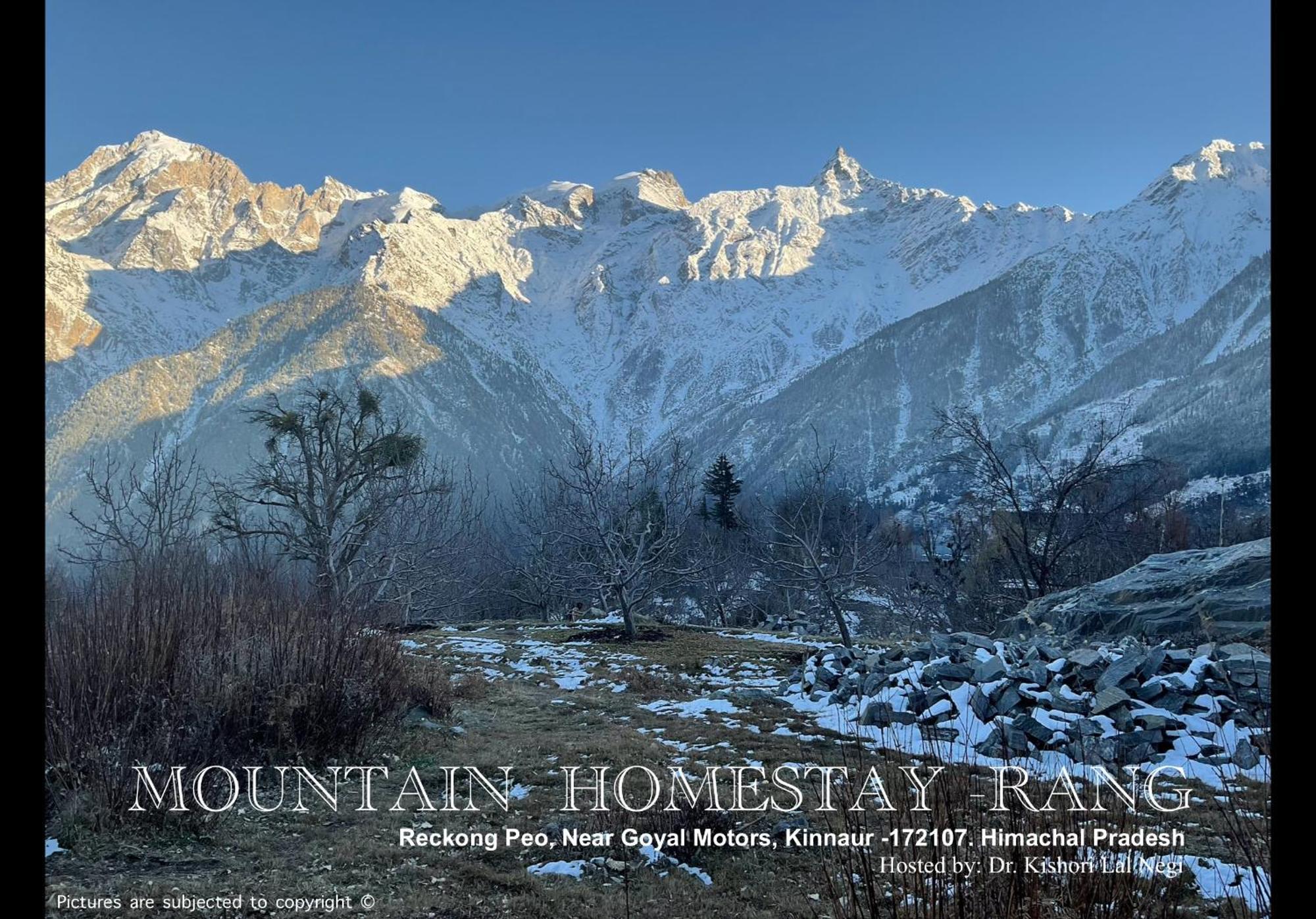 Mountain Home Stay -Rang, At Reckong Peo - Kalpa, Near Goyal Motors, Way To Petrol Pump At Itbp Quarters Extérieur photo